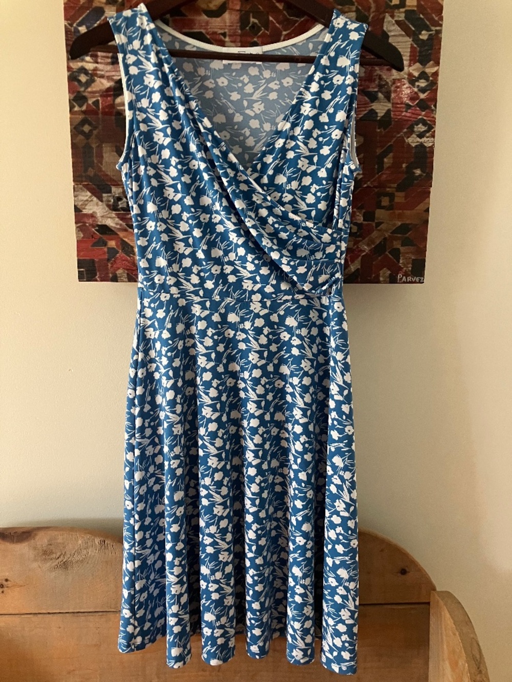 Blue & White Floral Kaileigh Dress | Size XS